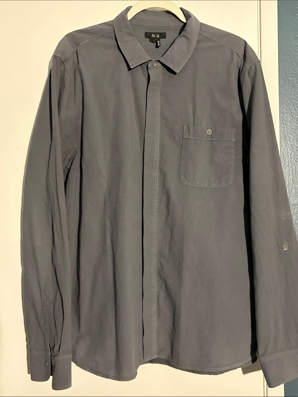 Paige Button-Up Shirt in Gray